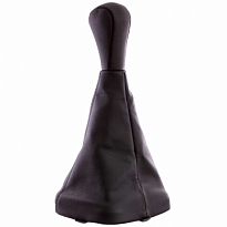 Ручка КПП SKYWAY кожа иск. 2115 с чехлом черная /4шт